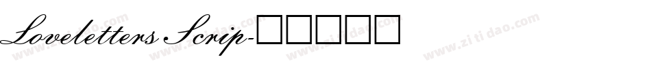 Loveletters Scrip字体转换